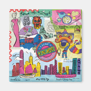 Global Travel - Hong Kong Magnet