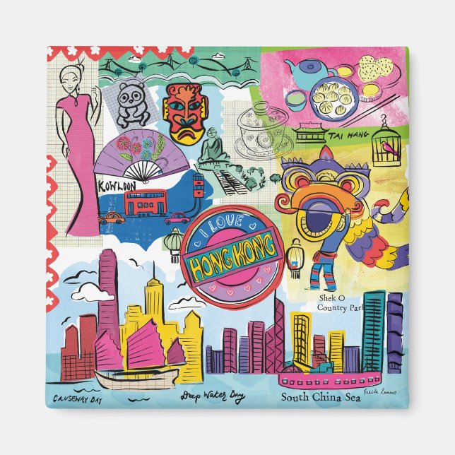 Global Travel - Hong Kong Magnet (Vorne)