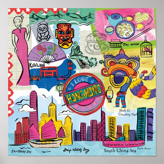 Global Travel - Hongkong Poster (Vorne)