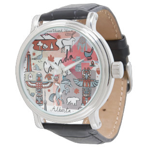Global Travel - Kanada Armbanduhr