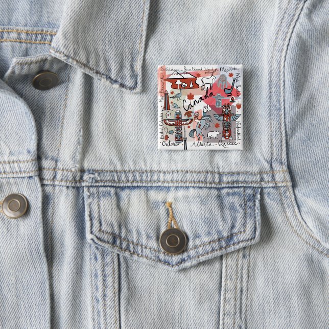 Global Travel - Kanada Button (Beispiel)