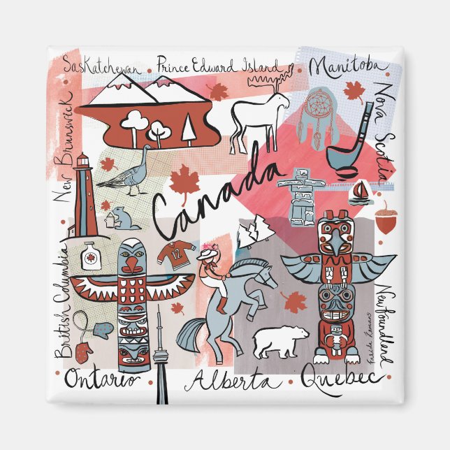 Global Travel - Kanada Magnet (Vorne)