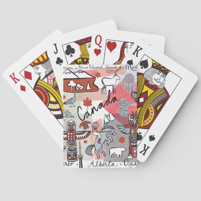 Global Travel - Kanada Spielkarten (Rückseite)