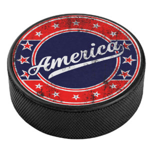 Global Traveller - Amerika USA Eishockey Puck