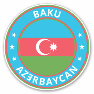 Global Traveller - Baku, Azǝ Aserbaidschan Aufkleber