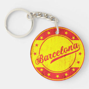 Global Traveller - Barcelona, Spanien Schlüsselanhänger