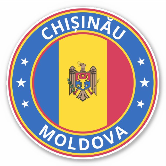 Global Traveller - Chișinău, Moldau Aufkleber (Vorderseite)