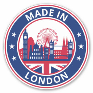 Global Traveller - Made in London, England (Edit) Aufkleber