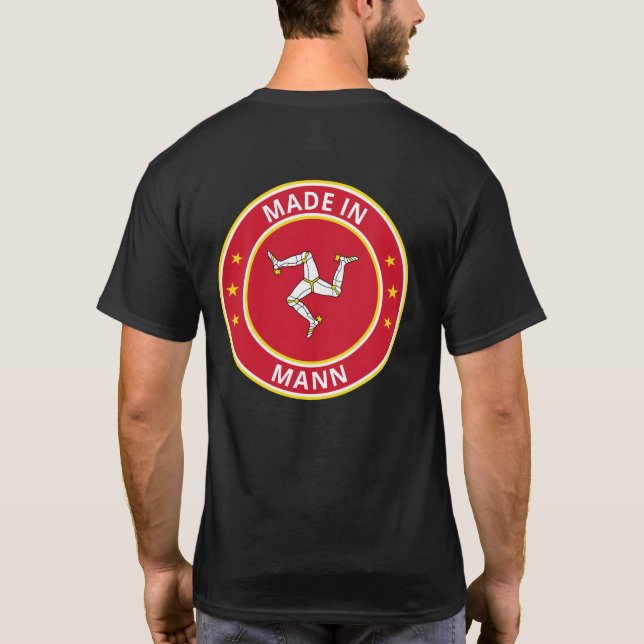 Global Traveller - Made in Mann (Edit) T-Shirt (Rückseite)