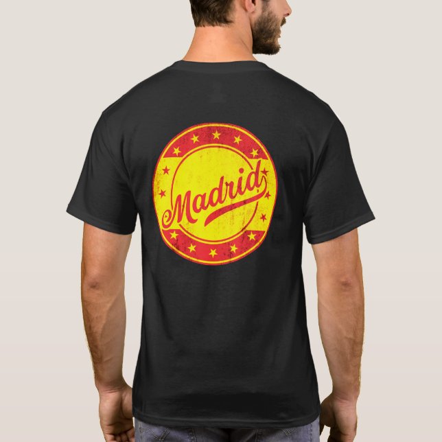 Global Traveller - Madrid, Spanien T-Shirt (Rückseite)