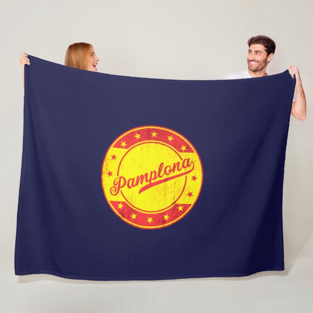 Global Traveller - Pamplona, Spanien Fleecedecke (Beispiel)