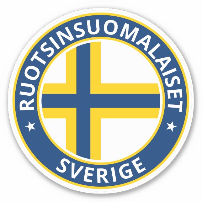 Global Traveller - Ruotsinsuomalaiset, Schweden Aufkleber (Vorderseite)
