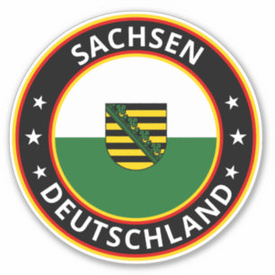 Global Traveller - Sachsen, Deutschland (Edit) Aufkleber