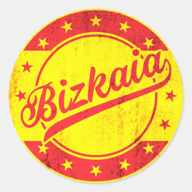 Global Traveller - Spanien - Bizkaia | Biskaya Runder Aufkleber (Vorderseite)