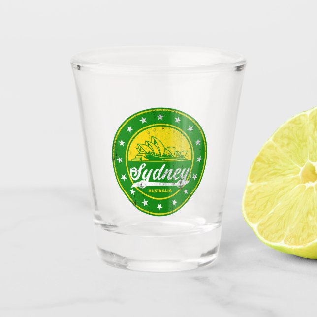 Global Traveller - Sydney, Australien Schnapsglas (Vorderseite)