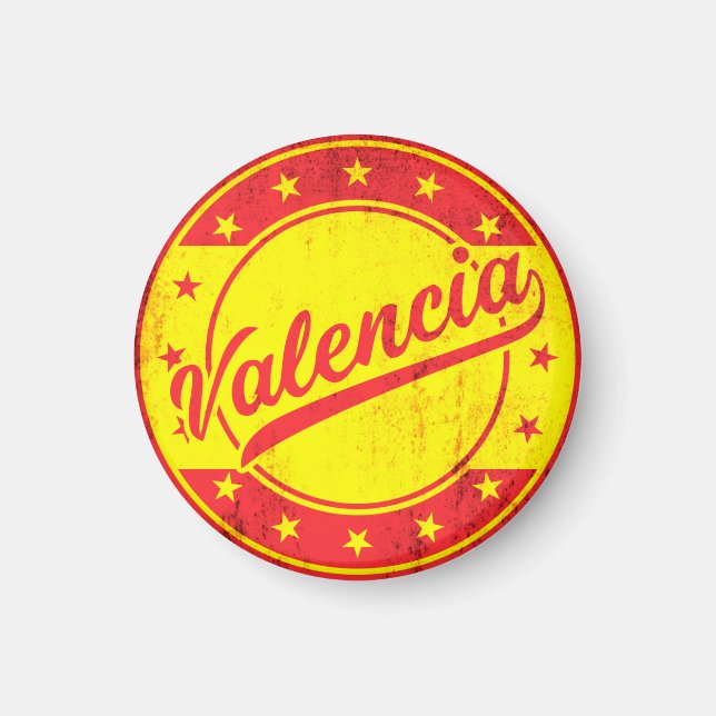Global Traveller - Valencia, Spanien Magnet (Vorne)