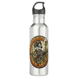 Global Wealth Badger Water Bottle Edelstahlflasche
