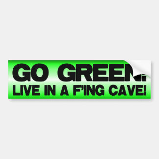 Globale AntiErwärmung - gehen Grün! Autoaufkleber