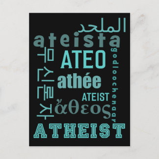 Globale Atheisten Postkarte
