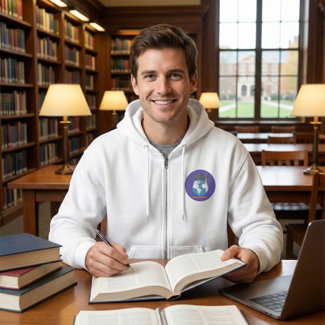 Globale Bildung Abschlusskappe Erde Intelligenter  Hoodie (Von Creator hochgeladen)