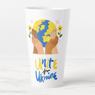 Globale Einheit für die Ukraine Milchtasse