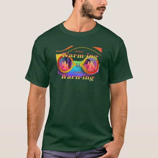 Globale Erwärmung Globale Warnung Wald Grün  T-Shirt (Vorderseite)