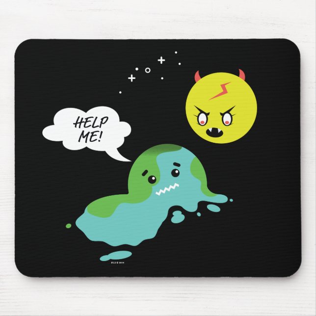 Globale Erwärmung Mousepad (Vorne)