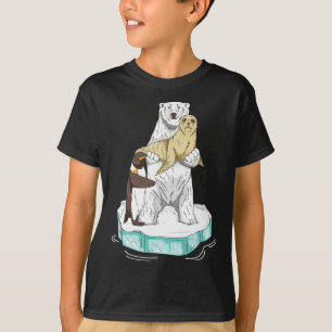 Globale Erwärmung Polar Bear Klimawandel Bewusstse T-Shirt