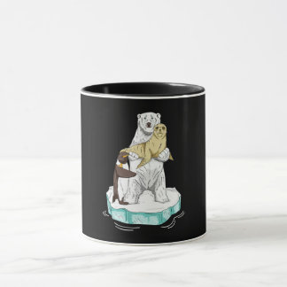 Globale Erwärmung Polar Bear Klimawandel Bewusstse Tasse