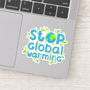 Globale Erwärmung stoppen Aufkleber