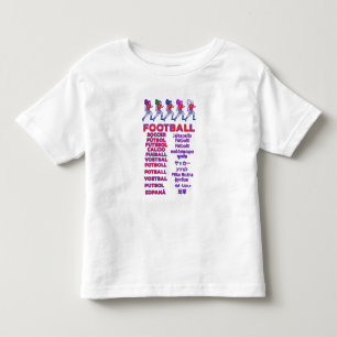 Globale Frauenfußball-Mehrsprachige Namen Sportfan Kleinkind T-shirt