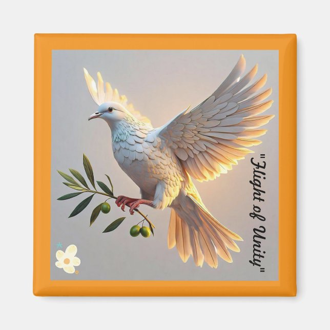 "Globale Friedliche Einheit" Magnet (Vorne)