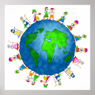 Globale Geburtskids Poster