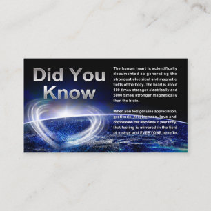 Globale Heilung Visitenkarte