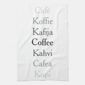 Globale Kaffee Geschirrtuch