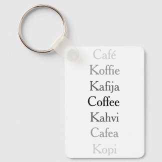 Globale Kaffee Schlüsselanhänger