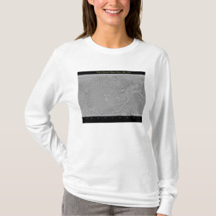 Globale Karte von Saturns Mond Dione T-Shirt