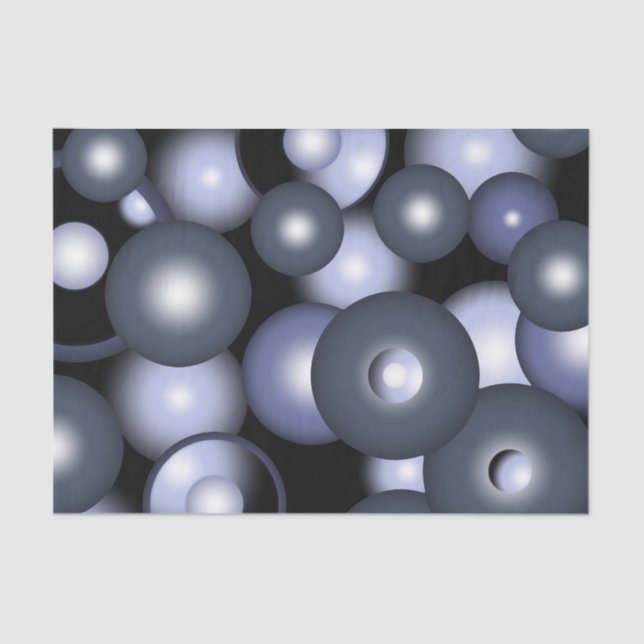 Globale konzentrische Zirkel-Orbitalkunst Abstrakt Seidenpapier (Vorderseite)