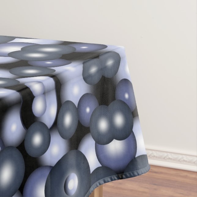 Globale konzentrische Zirkel-Orbitalkunst Abstrakt Tischdecke (Beispiel)