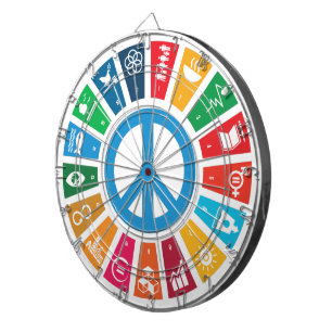 Globale Nachhaltigkeitsziele Trendy Inspirierende  Dartscheibe