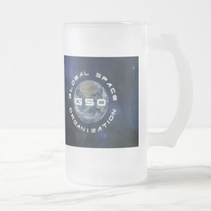 Globale Raum-Organisations-mattierte Tasse