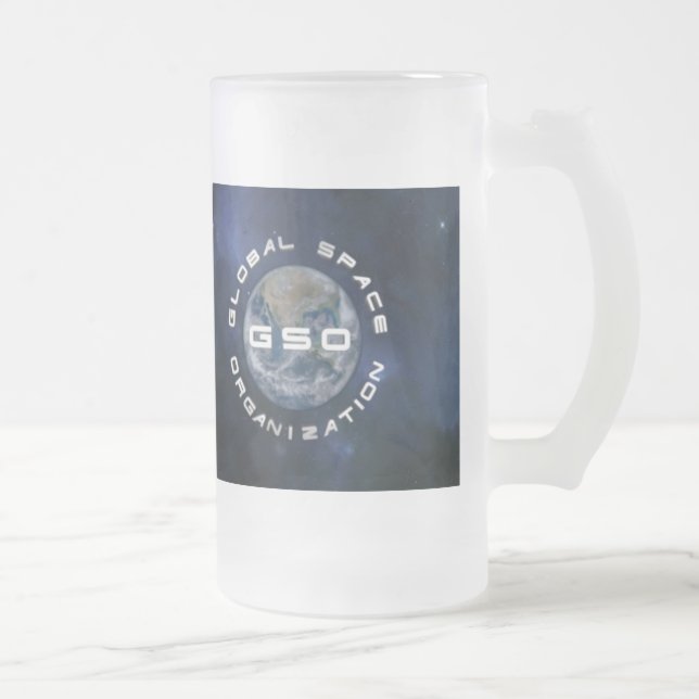 Globale Raum-Organisations-mattierte Tasse (Rechts)