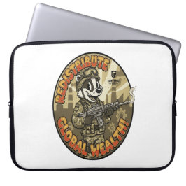 Globale Reichtum-Dachs-Laptop-Hülle Laptopschutzhülle