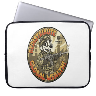 Globale Reichtum-Dachs-Laptop-Hülle Laptopschutzhülle