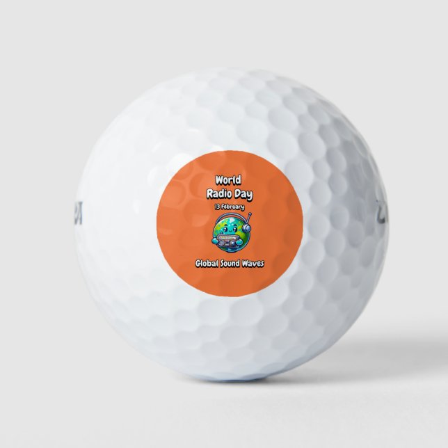 Globale Schallwellen. Golfball (Vorderseite)
