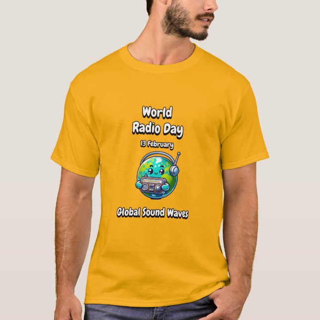 Globale Schallwellen. T-Shirt (Vorderseite)