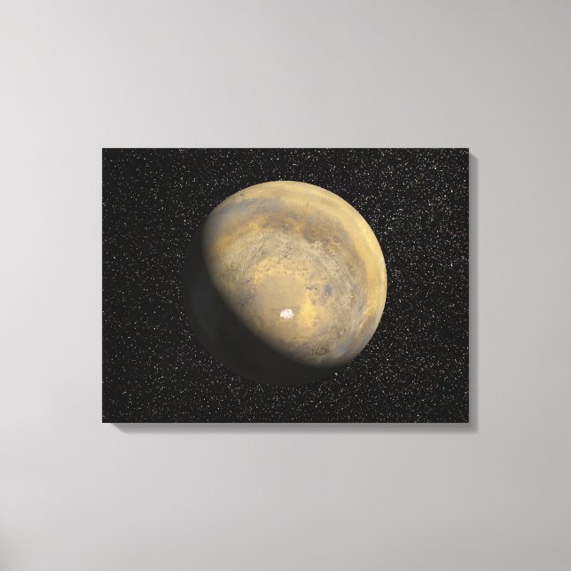 Globale Sicht der Mars Leinwanddruck (Vorderseite)