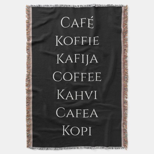 Globaler Kaffee Decke (Vorderseite Vertikal)