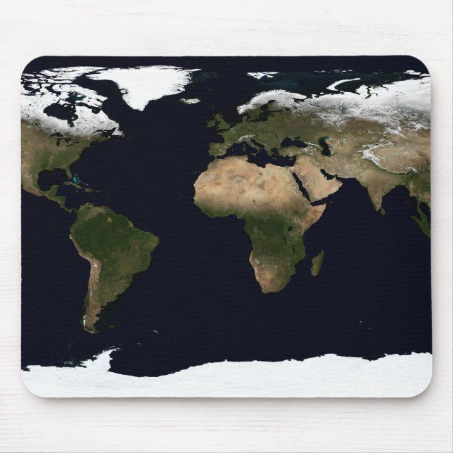 Globales Bild unserer Welt Mousepad (Vorne)