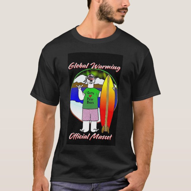 Globales Erwärmungsmaskottchen T-Shirt (Vorderseite)
